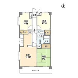 カサベルデ杉並 3LDKの間取図画像
