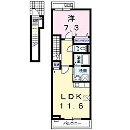 サクララン 1LDKの間取図画像