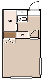 スカイコート武蔵小杉5 1Kの間取図画像