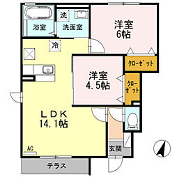 グランレーヴ　A 1階