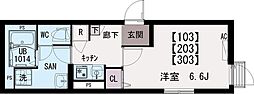 間取図画像 1K