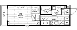 ステージグランデ世田谷上野毛アジールコート 1Kの間取図画像
