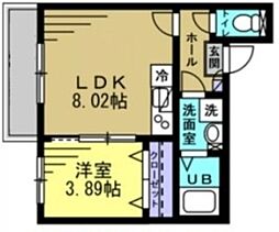 rapa津田沼 1階1LDKの間取り
