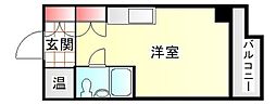 藤和横浜西口ハイタウン ワンルームの間取図画像