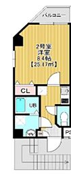 墨田区緑3丁目マンション 1Kの間取図画像