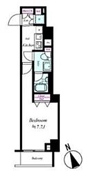 グラントゥルース赤羽プレミオ 4階1Kの間取り