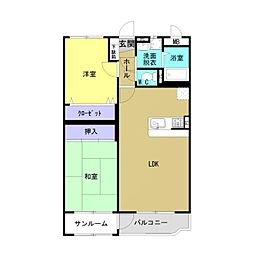 メゾン・グランデ 3階2LDKの間取り