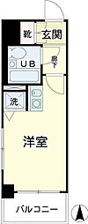 ニックアーバンスピリッツ川崎 ワンルームの間取図画像