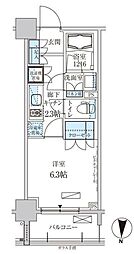 パークアクシス両国馬車通り 1Kの間取図画像