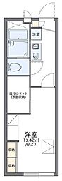 レオパレスＳｉｒ Ｈｏｕｓｅ 1階1Kの間取り