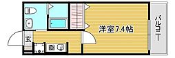 casamento CODA 1Kの間取図画像