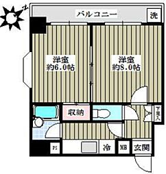 ラ・ネージュ小石川 2Kの間取図画像
