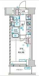 GENOVIA 南鳩ヶ谷 1Kの間取図画像