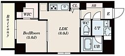 エスレジデンス押上エピュレ 1LDKの間取図画像