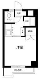 プレール東武練馬 1階1Kの間取り