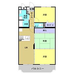 コンステレーション 302 3階3LDKの間取り