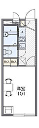 レオパレスニューさがみ 1Kの間取図画像