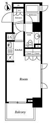 セントラル銀座 ワンルームの間取図画像