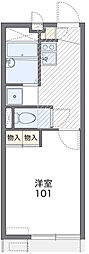 レオパレステン 1階1Kの間取り