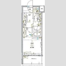 KDXレジデンス池袋ウエスト 14階1Kの間取り