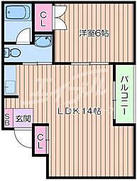 Osaka Metro今里筋線 蒲生四丁目駅 徒歩7分の賃貸マンション 4階1LDKの間取り