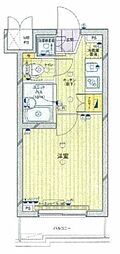 ルーブル早稲田参番館 1階1Kの間取り