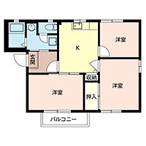 グリーンコート川原田 0203 ｜ 京都府木津川市木津川原田55-1（賃貸アパート3K・2階・48.00㎡） その2