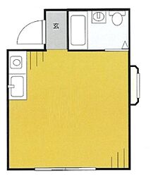 メゾン府中 1階ワンルームの間取り