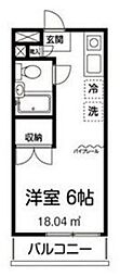 ヴェルデ和泉 ワンルームの間取図画像