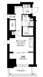 アトラス西早稲田 1DKの間取図画像