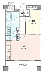 BESeEM千歳船橋 1LDKの間取図画像