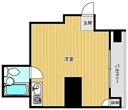 シティアイ五反野 ワンルームの間取図画像