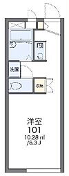 レオパレスドリームK 1Kの間取図画像