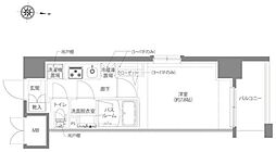 ＡＥＬＬ亀有 7階1Kの間取り