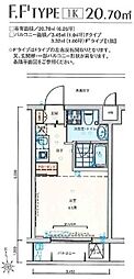 ヴァージュアル横浜あざみ野 ワンルームの間取図画像