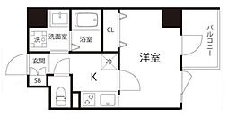 Trimestriel四季 1Kの間取図画像