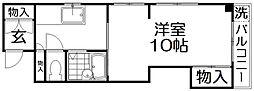 シャトウミユキ 1DKの間取図画像