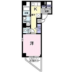 アン・ドゥ・シュクレ 1Kの間取図画像