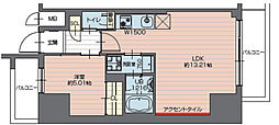 プレジオ西新井 1LDKの間取図画像