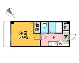 ボナール南行徳 3階1Kの間取り