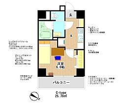 プレール・ドゥーク板橋本町III 4階1Kの間取り