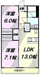 間取図画像 2LDK