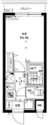 セジョリ上板橋 1Kの間取図画像