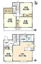 Kolet武里04 1階4LDKの間取り