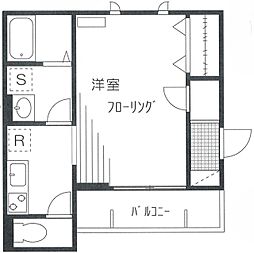 Maison HALU 1階1Kの間取り