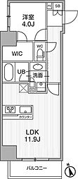 SEASONFLATS浅草言問道り 1LDKの間取図画像