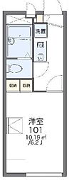 レオパレスラギ 1Kの間取図画像