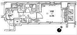 ステージファースト巣鴨 1Kの間取図画像