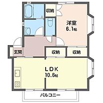 きらら参番館 00102 ｜ 茨城県かすみがうら市稲吉２丁目20-21（賃貸アパート1LDK・1階・43.06㎡） その2