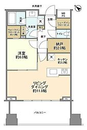 ル・サンク大崎ウィズタワー 1SLDKの間取図画像